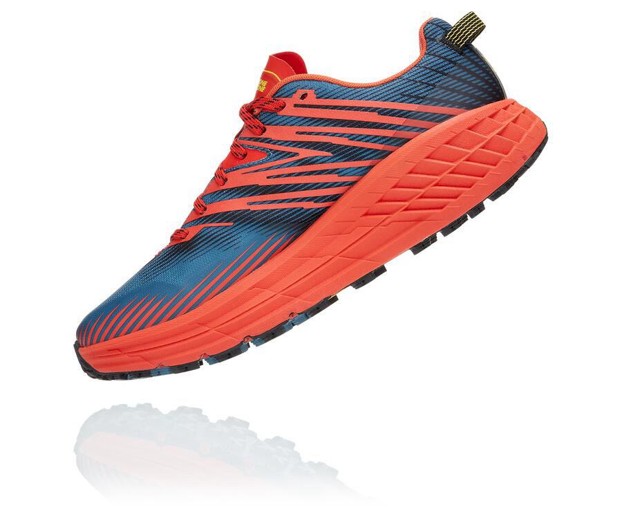 Hoka One One Trailove Tenisky Panske Červené - Speedgoat 4 - 18234-VDZY